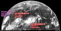 2013年10月12日21時JST ひまわり7号赤外線画像