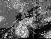 ひまわり6号可視画像・天気図合成 2013年10月23日12時JST