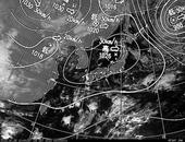 ひまわり6号可視画像・天気図合成 2013年10月28日12時JST
