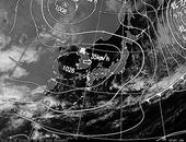 ひまわり6号可視画像・天気図合成 2013年11月5日12時JST