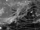 ひまわり6号可視画像・天気図合成 2013年11月6日12時JST