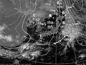 ひまわり6号可視画像・天気図合成 2013年11月16日12時JST
