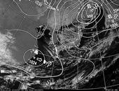 ひまわり6号可視画像・天気図合成 2013年11月20日12時JST