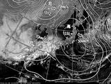 ひまわり7号可視画像・天気図合成 2014年2月26日12時JST