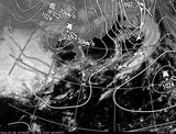 ひまわり7号可視画像・天気図合成 2014年2月28日12時JST