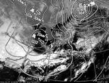 ひまわり7号可視画像・天気図合成 2014年3月7日12時30分JST