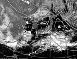 ひまわり7号可視画像・天気図合成 2014年4月2日12時JST