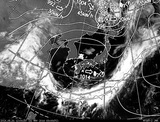 ひまわり7号可視画像・天気図合成 2014年5月31日12時JST