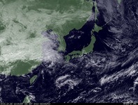 ひまわり7号可視画像 2014年10月30日12時JST