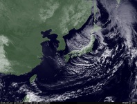 ひまわり7号可視画像 2015年2月13日12時JST
