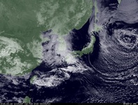 ひまわり7号可視画像 2015年2月16日12時JST