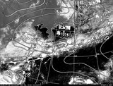 ひまわり7号可視画像・天気図合成 2015年7月6日12時JST