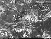 ひまわり8号可視画像＆天気図合成 2016年9月22日12時JST