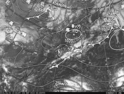 ひまわり8号可視画像＆天気図合成 2016年9月24日12時JST
