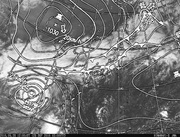 ひまわり8号可視画像＆天気図合成 2016年9月28日12時JST