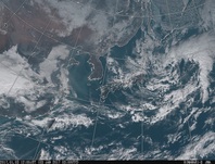 ひまわり8号可視画像 2017年1月3日12時JST