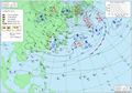 アジア太平洋域実況天気図 2017年1月1日15時JST